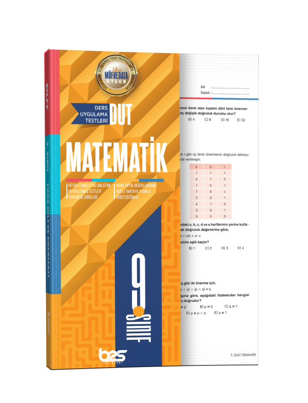 BES DUT 09.SINIF UYGULAMA TESTİ MATEMATİK - 25-26
